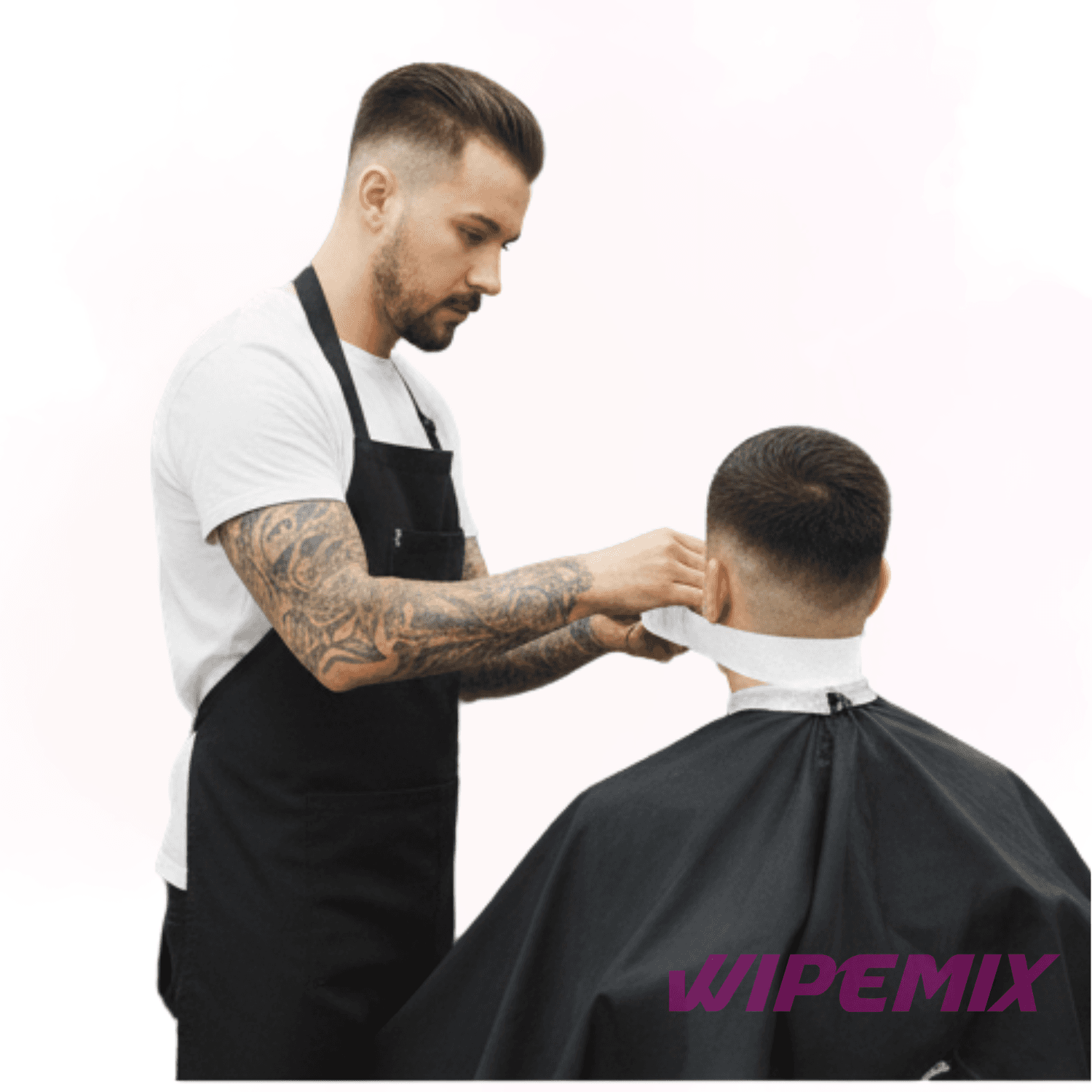 Kołnierzyk fryzjerski biały