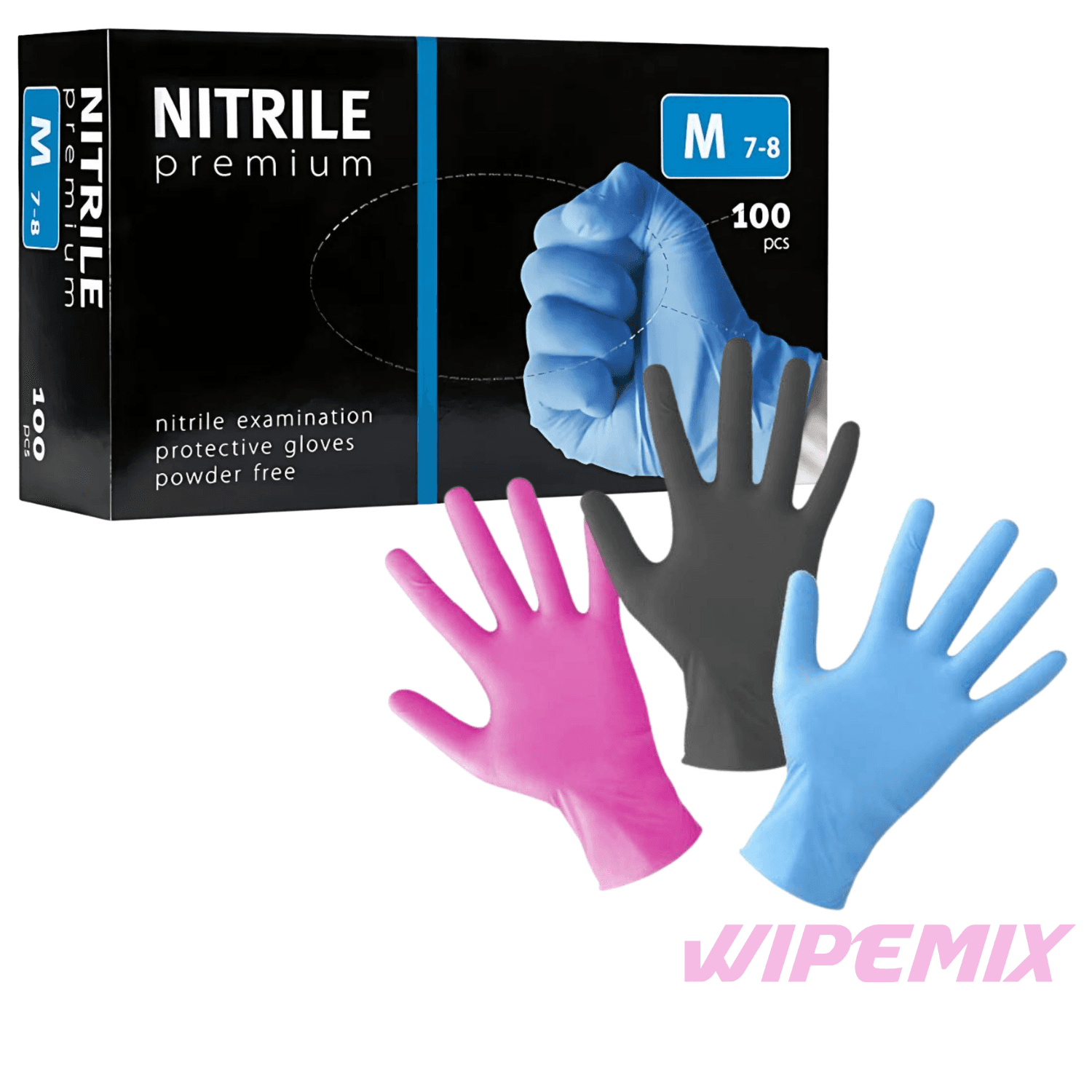 Rękawice jednorazowe różowe