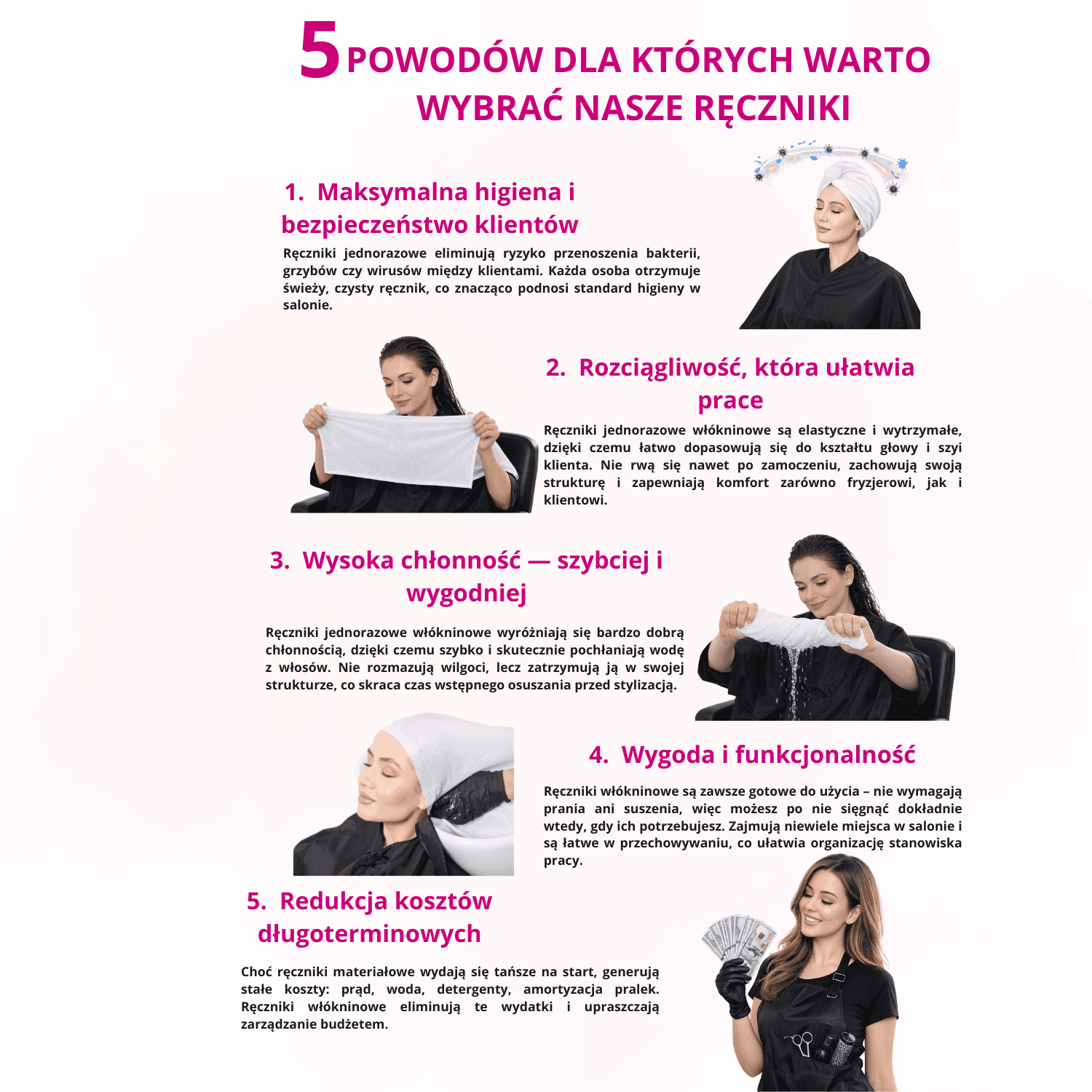 Ręcznik fryzjerski HONEY